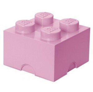 LEGO® úložný box 4 - světle růžová 250 x 250 x 180 mm