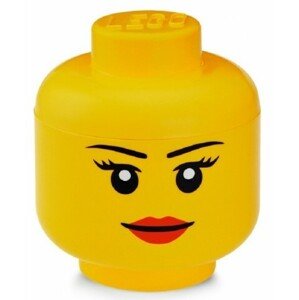 LEGO® úložný box hlava velikost S - holka