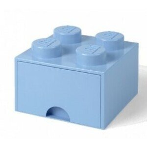 LEGO® úložný box 4 - se zásuvkou světle modrá 250 x 250 x 180 mm