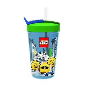 LEGO® ICONIC Boy sklenice s brčkem - modrá / zelená