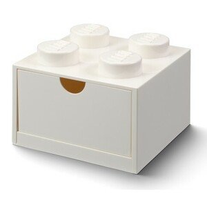 LEGO® stolní box 4 se zásuvkou bílá 158 x 158 x 113 mm