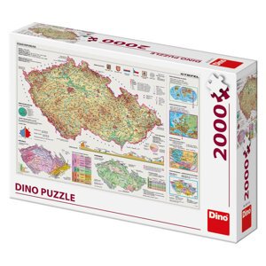Dino MAPY ČESKÉ REPUBLIKY 2000 Puzzle