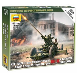 Wargames (WWII) figurky 6115 - Soviet Anti-Aircraft Gun 61-K with Crew (1:72)