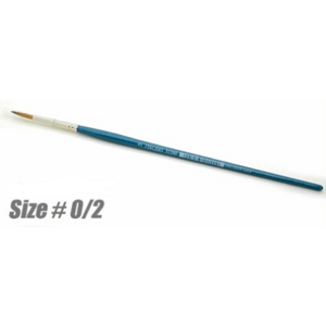 Synthetic round brush with brown tip 51284 - kulatý syntetický štětec (velikost 0/2)