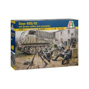 Model Kit military 6549 - STEYR RSO / 01 with GERMAN SOLDIERS (1:35)
