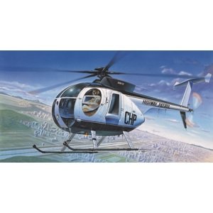 Model Kit vrtulník 12249 - HUGHES 500D POLICE HELICOPTER (1:48)