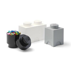 LEGO® úložné boxy Multi-Pack 3 ks - černá, bílá, šedá