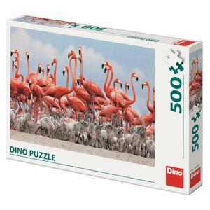 Dino plameňáci 500 Puzzle