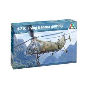 Model Kit vrtulník 2774 - H-21C Flying Banana Gunship (1:48)