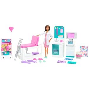 Mattel Barbie Klinika 1. Pomůcti s doktorkou herní set GTN61