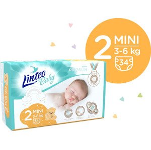 LINTEO BABY Pleny Baby Prémium MINI (3-6 kg) 136 ks