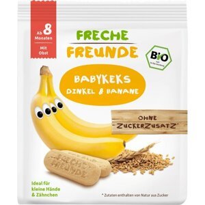 FRECHE FREUNDE BIO Sušenky Špalda a banán 8 m, 100 g