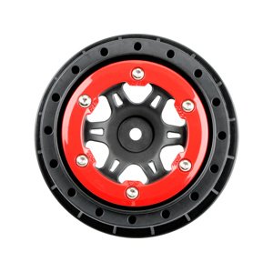 Pro-Line disk 2.2/3.0" Split Six přední H12 červeno-černý (2)