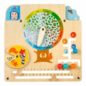 Lucy & Leo 322 Kalendář přírody - dřevěná naučná hrací deska CZ