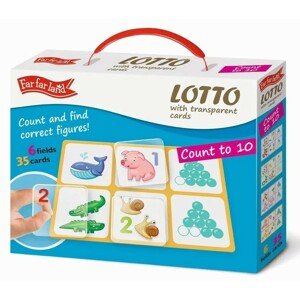 Far far land Lotto s transparentními kartami Počítání