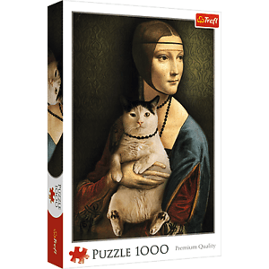Trefl Puzzle 1000 - Dáma s kočkou