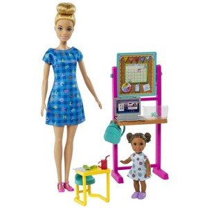 Mattel Barbie povolání s panenkou - učitelka v modrých šatech