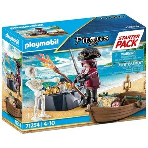 PLAYMOBIL Pirates 71254 Starter Pack Pirát s člunem
