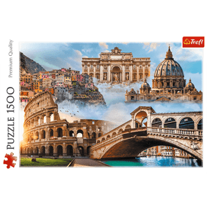 Trefl Puzzle 1500 - Oblíbená místa: Itálie