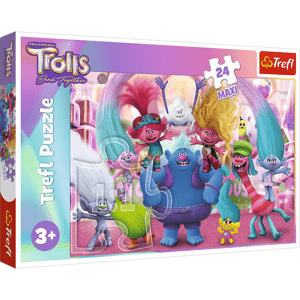 Trefl Puzzle 24 Maxi - Ve světě Trollů / Universal Trolls 3 (2023)
