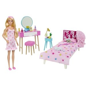 Mattel Barbie ložnice s panenkou