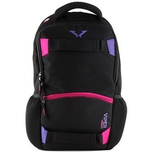Sportovní batoh Target, černo-fialový zip