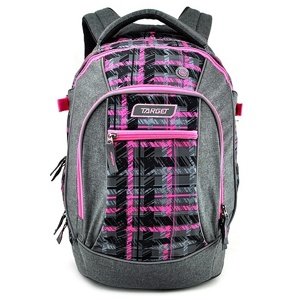 Studentský batoh Target, Růžovo-šedý