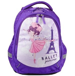 Studentský batoh Target, Fialový, Ballet princess, Eiffelova věž
