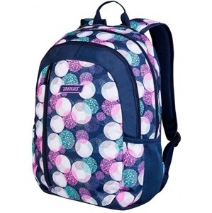 Studentský batoh Target, Vzor bublin, tmavě modrý