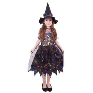 Dětský kostým čarodějnice barevná (S) e-obal