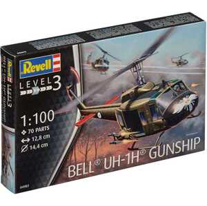 Plastic modelky vrtulník 04983 - Bell UH-1H Gunship (1: 100)