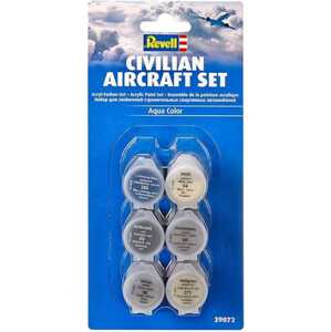 Sada barev Aqua Color 39072 - Civilian Aircraft Set (6 x 5ml)