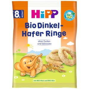 HiPP BIO Špaldové-ovesné prstýnky od 8. měsíce, 30 g