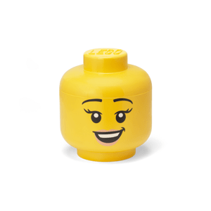 LEGO® úložná hlava (velikost L) - šťastná dívka