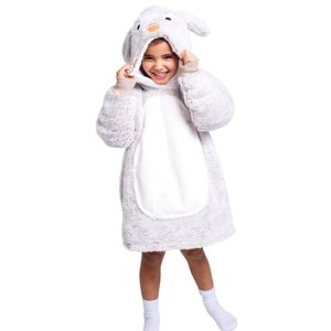 Cozy Noxxiez CH301 Králík - hřejivá televizní mikinová deka s kapucí pro děti 3-6 let