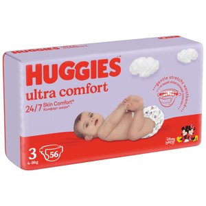 HUGGIES® Ultra Comfort Jumbo Plenky jednorázové 3 (4-9 kg) 56 ks