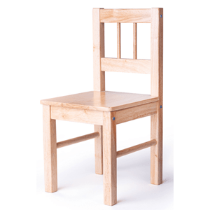 Bigjigs Toys Dřevěná židle přírodní