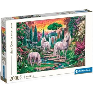 Clementoni - Puzzle 2000 Klasičtí zahradní jednorožci