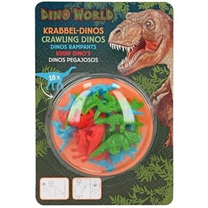 Plazící se dinosauři Dino World, 18 ks, barva zelená, modrá, červená, 047893_A