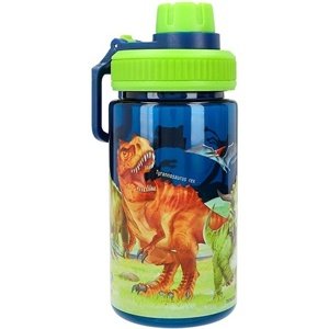 Cestovní láhev na pití Dino World, Modro-zelená, 500 ml, s dinosaury | 0412425_A