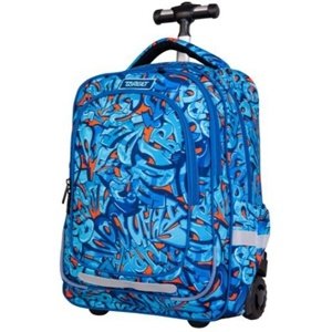 Školní batoh trolley Target, Modrý, se vzorem