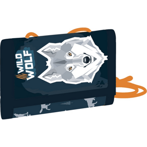 Dětská textilní peněženka vlk