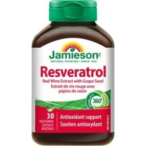 Jamieson Resveratrol 50mg extrakt z červeného vína 30 tablet