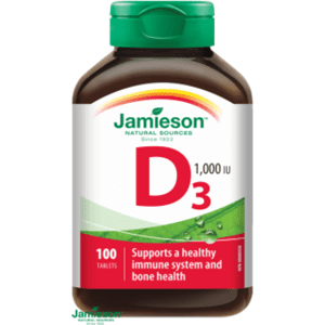 Jamieson Vitamin D3 1000 IU 100 tablet