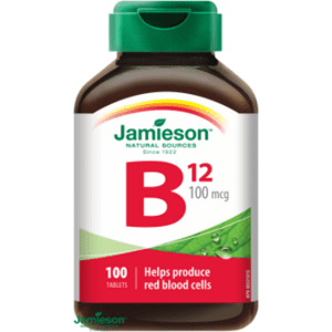Jamieson Vitamin B12 methylkobalamin 100mcg 100 tablet