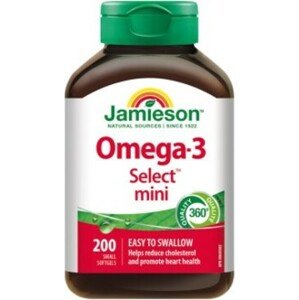 Jamieson Omega-3 Select™ mini 200 kapslí