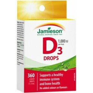 Jamieson Vitamin D3 1000 IU kapky 11,4ml