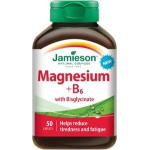 Jamieson Hořčík + vitamín B6 s bisglycinátem 50 tablet