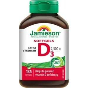 Jamieson Vitamin D3 2500 IU 135 kapslí