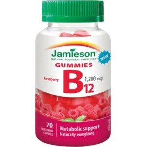 Jamieson Vitamin B12 Gummies 1200 mcg želatinové pastilky 70 pastilek